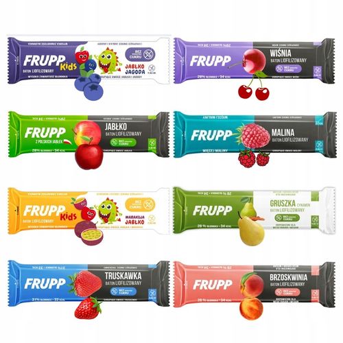 Baton liofilizowany Frupp MIX SMAKÓW 8 x 10g >> na Arena.pl