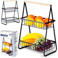 2X KOSZYK PIĘTROWY NA OWOCE PIECZYWO 2 POZIOMY 229155