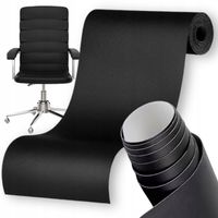 SKÓRA SAMOPRZYLEPNA EKO SKAJ TAPICERSKI KLEJ ŁATY CZARNY 140x50cm 650 g/m²