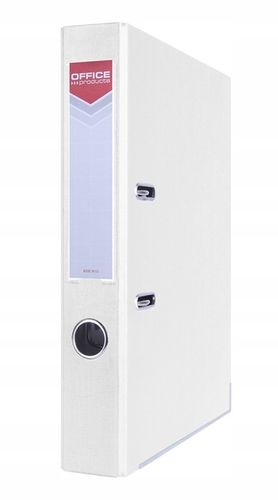 Segregator OFFICE PRODUCTS Officer z szyną, PP, A4/55mm, biały - 5szt na Arena.pl