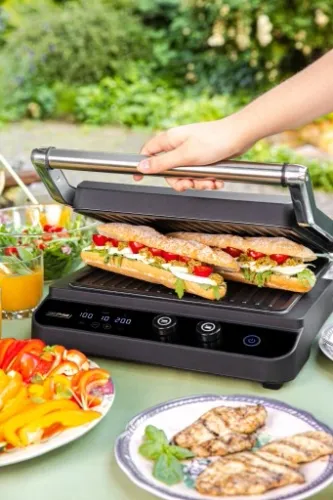 Grill elektryczny MPM 2000W NIEZALEŻNE TERMOSTATY na Arena.pl