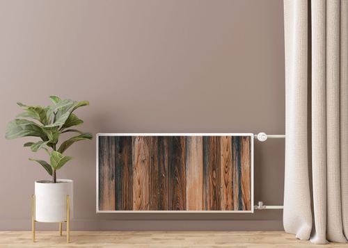 Osłona MAGNETYCZNA Na Grzejnik Pionowe Rustykalne Deski 80cm x 60cm na Arena.pl