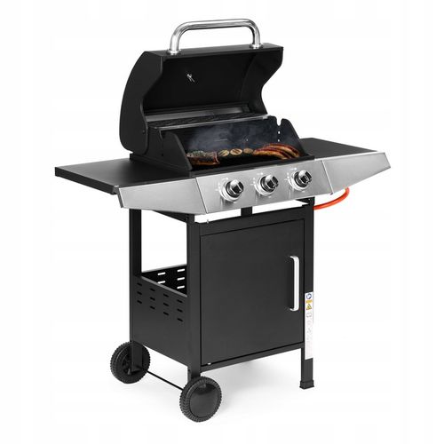 Grill gazowy ogrodowy 10.2 kW duży ruszt 3 palniki termometr reduktor Multi na Arena.pl