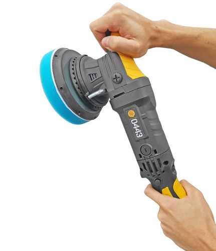 POLERKA SAMOCHODOWA OSCYLACYJNA DUAL ACTION SKOK 21MM 1500W +3 GĄBKI MP0443 na Arena.pl