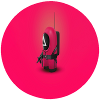 Opłatek na tort Squid Game