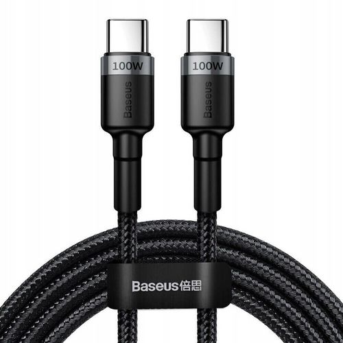 Kabel Baseus CATKLF-ALG1 USB-C - USB-C PD QC 100W 5A 2m - szary na Arena.pl