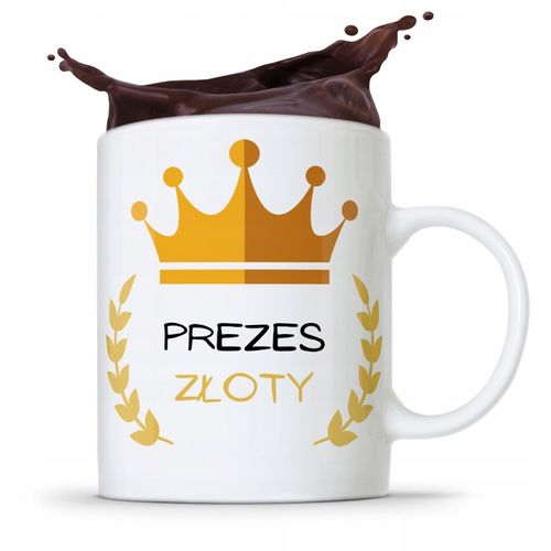 Dla Prezesa Viceprezesa Kubek Prezes Złoty Prezent Z Nadrukiem Ze Zdjęciem na Arena.pl