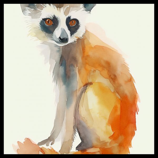 Plakat 40x40cm Lemurek zdjęcie 2