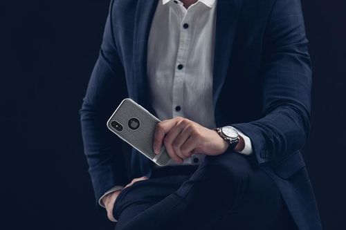 Moshi Vesta - Etui iPhone X (Herringbone Gray) na Arena.pl