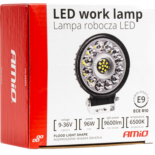 LAMPA ROBOCZA HALOGEN SZPERACZ LED 96W 9-36V 6500K 9600LM HOMOLOGACJA na Arena.pl