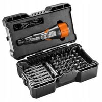 2 x NEO TOOLS WKRĘTAK ELEKTRYCZNY AKUMULATOROWY 43 KOŃCÓWKI 3,6V USB + ADAP
