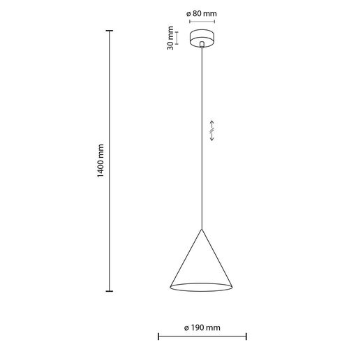 lampa wisząca cono white 10007 tk lighting na Arena.pl