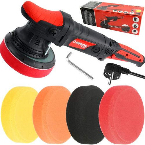POLERKA SAMOCHODOWA szlifierka OSCYLACYJNA Z REGULACJĄ DUAL ACTION + GĄBKI na Arena.pl