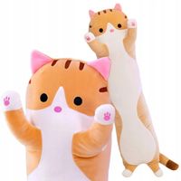 DŁUGI Kotek 90cm PODUSZKA Kot MASKOTKA PLUSZOWA, SUPER JAKOŚĆ!