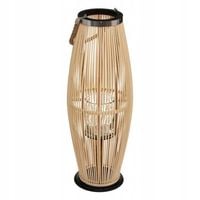 Lampion drewniany latarnia bambus nowoczesny 72 cm