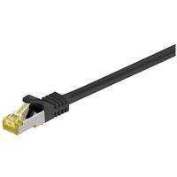 Kabel sieciowy RJ45 CAT 6A S/FTP 500MHz 0.25m czarny miedziany CU Goobay HQ
