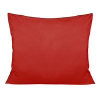 Poszewka satyna bawełniana 50x60 jednobarwna czerwona