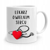 Kubek Prezent Dla Doktora Lekarz O Wielkim Sercu Z Nadrukiem Ze Zdjęciem