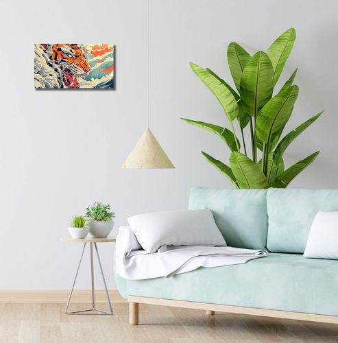 Obraz 40x20cm Tygrys Na Fali na Arena.pl