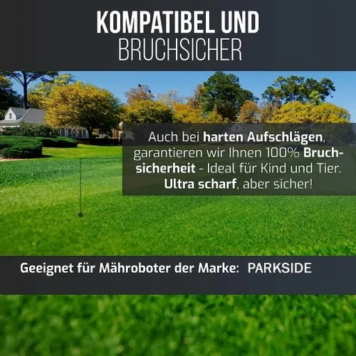 NOŻE DO PARKSIDE ROBOTA KOSZĄCEGO PMRA PMRDA A1 TYTANOWE PREMIUM 9 szt. na Arena.pl