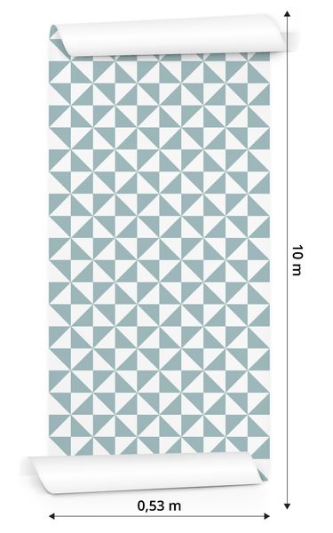 Tapeta GEOMETRYCZNA - Trójkąty w Stylu Retro zdjęcie 3