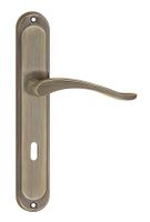 KLAMKA DRZWIOWA NICOLE 72MM KLUCZ KOLOR PATYNA