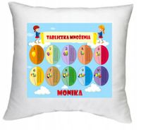 foto PODUSZKA z Tabliczka Mnożenia PREZENT + IMIĘ