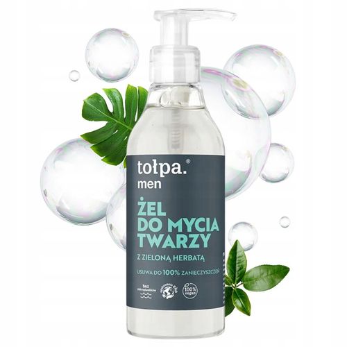 Żel do Mycia Twarzy dla Mężczyzn z Zieloną Herbatą Tołpa Men 195 ml na Arena.pl