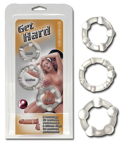 Pierścienie Get Hard 3 szt zdjęcie 1