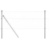 Słupek ogrodzeniowy. 26 pcs Srebrny 3.2 x 3.2 x 120 cm Stal