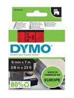 2 x Taśma DYMO D1 9mm 7m 40917 ORYGINAŁ czarny/czerw