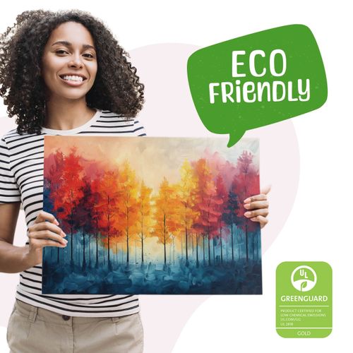 Obraz Na Płótnie Do Salonu Jesienny Las Akwarela Abstrakcja 120cm x 80cm na Arena.pl