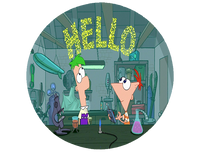 Opłatek na tort Fineasz i Ferb