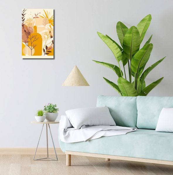 Obraz 30x50cm Złote Rośliny zdjęcie 2