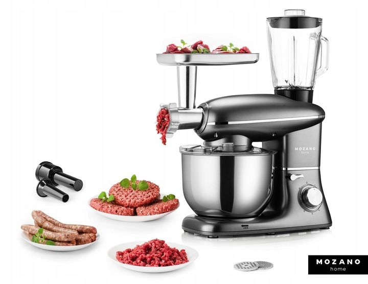 ROBOT KUCHENNY PLANETARNY MASZYNKA DO MIĘSA MIKSER BLENDER 6,2l + PRZEPISY zdjęcie 2