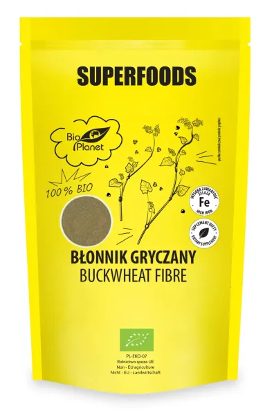 BŁonnik Gryczany BIO 200 g - BIO Planet zdjęcie 1