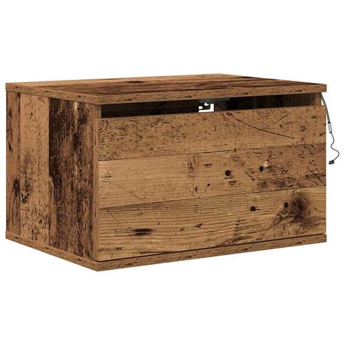 Ścienny stolik nocny with 2 pcs Stare drewno 50 x 36 x 30 cm na Arena.pl