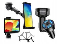UNIWERSALNY UCHWYT DO TELEFONU TABLETU DO SZYBY DESKI ŁADOWARKA 4xUSB 7A