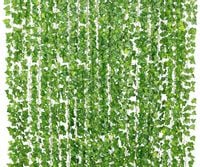 Sztuczny Wiszący Bluszcz Roślina Liście Dekoracja X12 Na Ścianę  2,1M