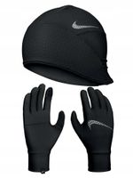 Nike komplet czapka, rękawiczki rozmiar XS/S czarny
