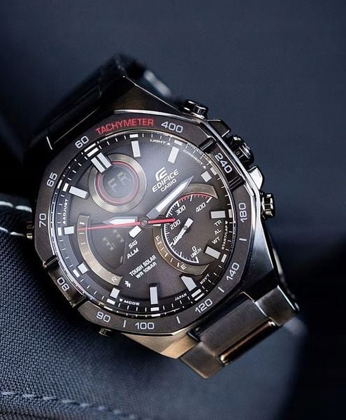 MĘSKI ZEGAREK CASIO EDIFICE PREMIUM ECB-950DC-1AEF CZARNY SOLAR BLUETOOTH zdjęcie 4