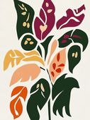 Plakat 60x80cm Kwiatorośl Minimalistyczny , Wnętrza Styl Skandynawski, Boho