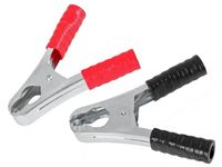 złącze krokodyl 50a duże czarne dł. 105mm - ss 0155 cza