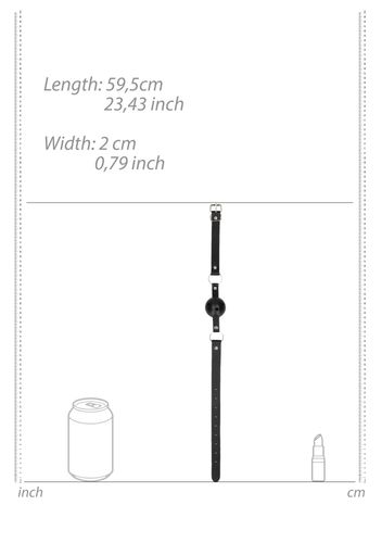 Breathable Ball Gag - With Bonded Leather Straps na Arena.pl