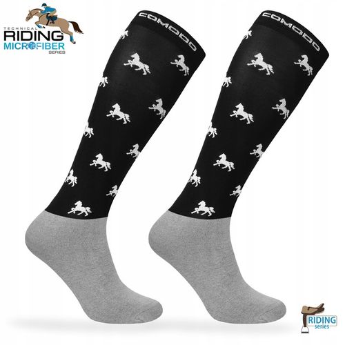 Wygodne skarpetki dziecięce do jazdy konno na lato z mikrofibry od Comodo na Arena.pl