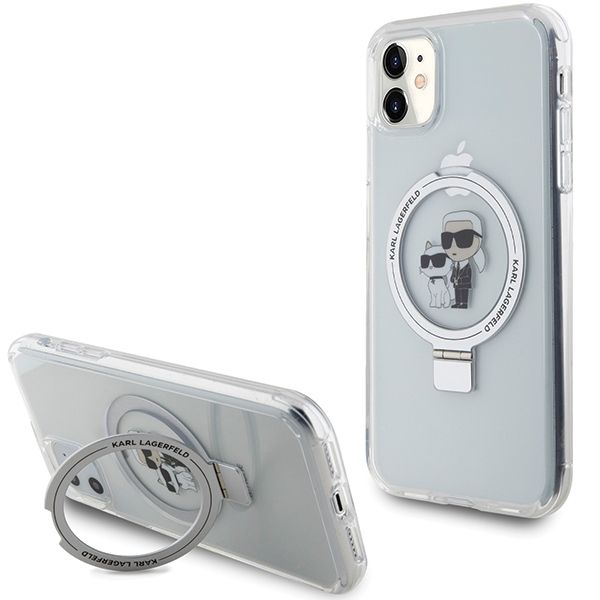 Etui Karl Lagerfeld do iPhone 11, iPhone XR, Biały, MagSafe zdjęcie 1