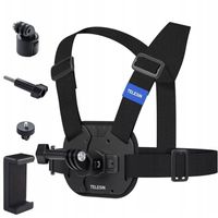 Szelki Uchwyt Chest Mount do GoPro 12 11 10 9 8 7 6 5 4 Telefonu Smartfona