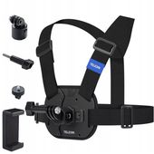 Szelki Uchwyt Chest Mount do GoPro 12 11 10 9 8 7 6 5 4 Telefonu Smartfona