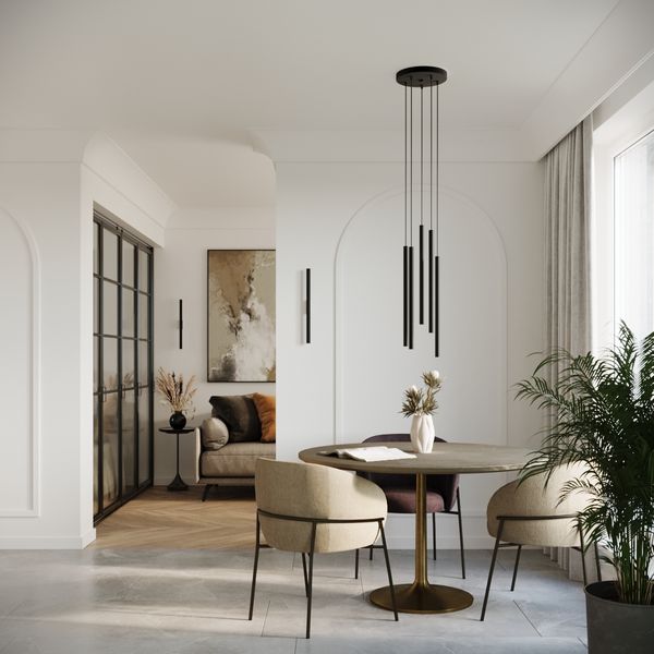 Lampa wisząca PASTELO 2 czarna zdjęcie 7