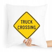 Dla Tirowca Prezent Poduszka Truck Crossing Z Nadrukiem Ze Zdjęciem